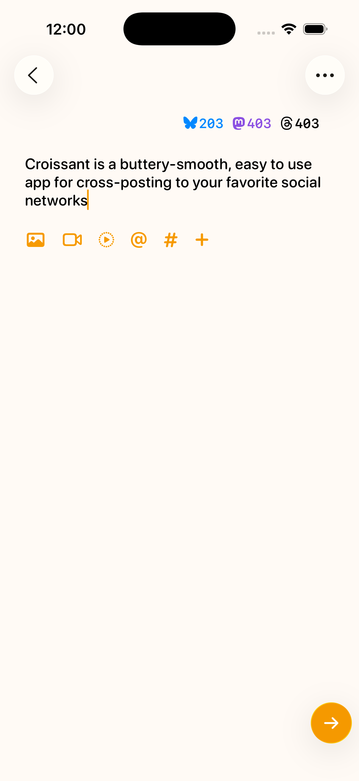 Croissant screenshot 1